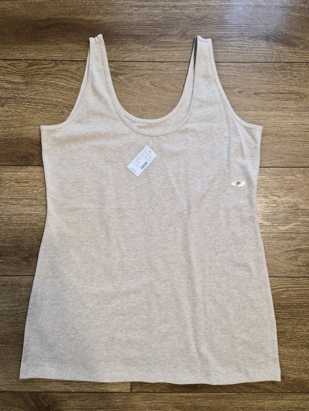 [NWT] Maurices Heather Oatmeal Cream Cotton Blend Scoop Neck Tank Top Cami XL